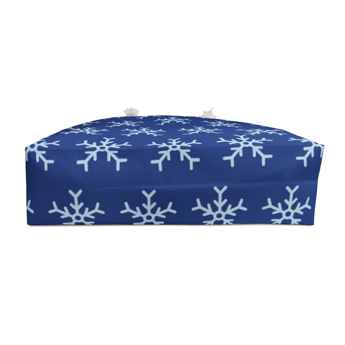 Let It Snow! Navy Snowflake Weekender Bag