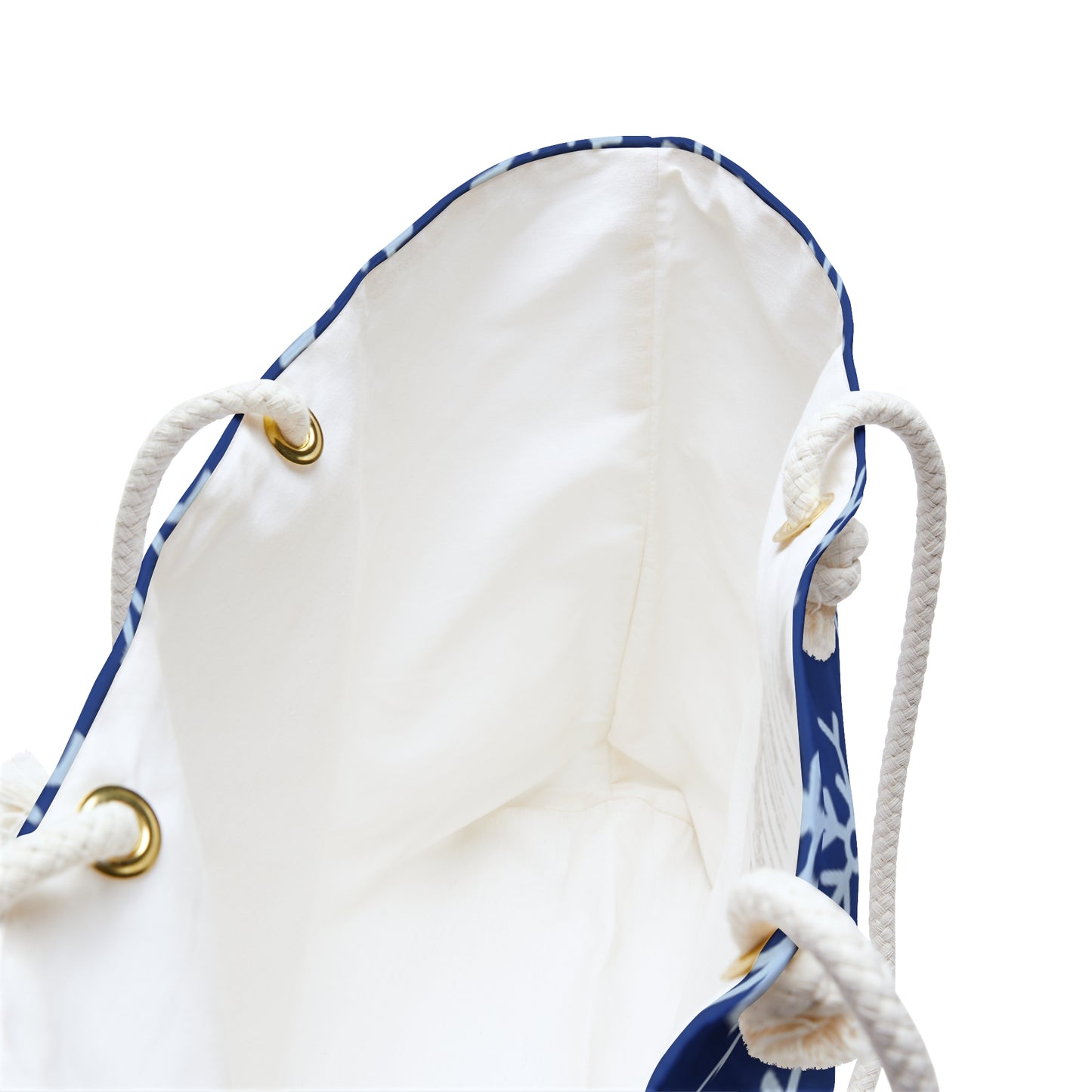 Let It Snow! Navy Snowflake Weekender Bag
