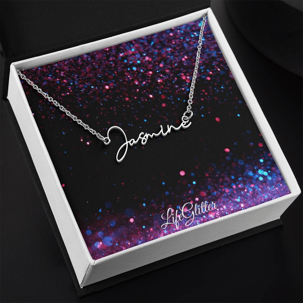 Custom Signature Style Name Necklace