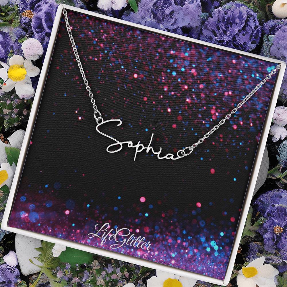 Custom Signature Style Name Necklace