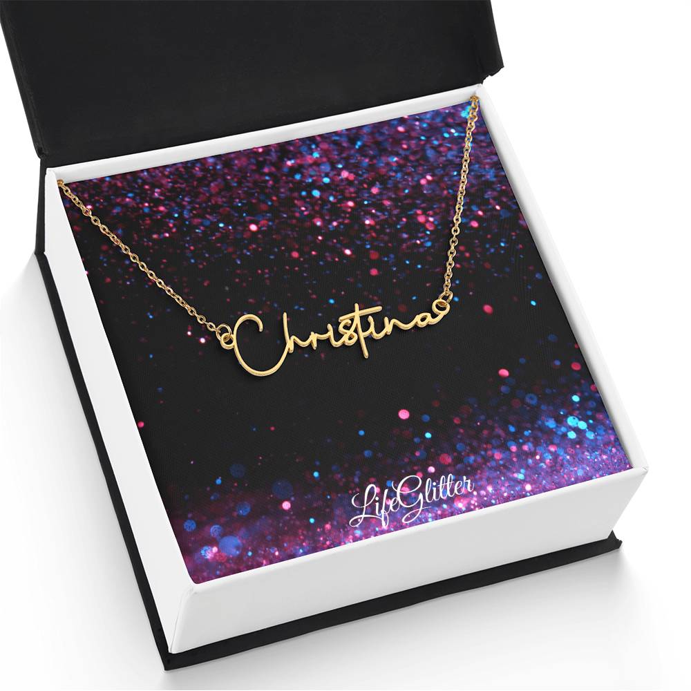Custom Signature Style Name Necklace