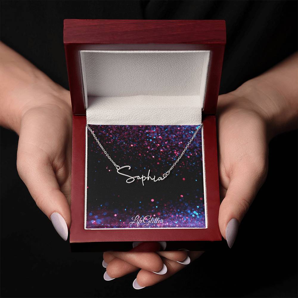 Custom Signature Style Name Necklace