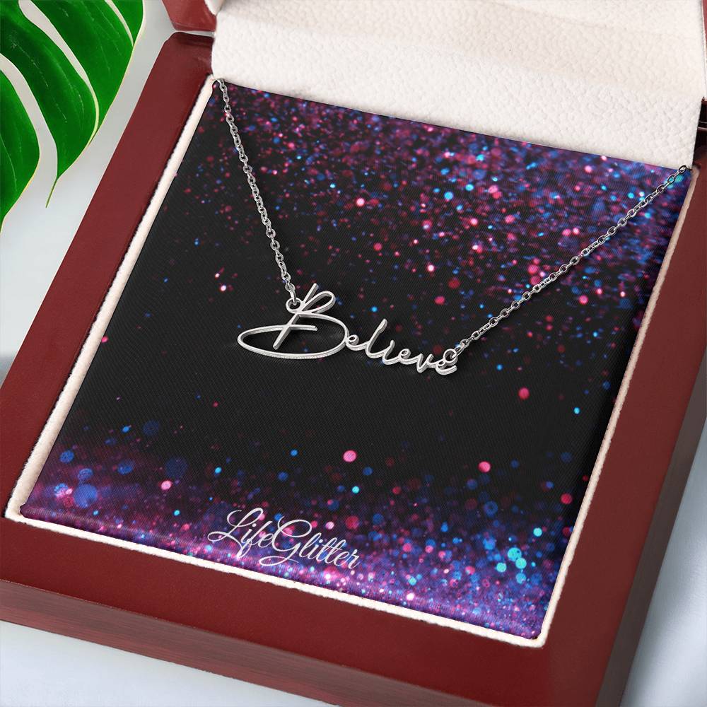 Custom Signature Style Name Necklace