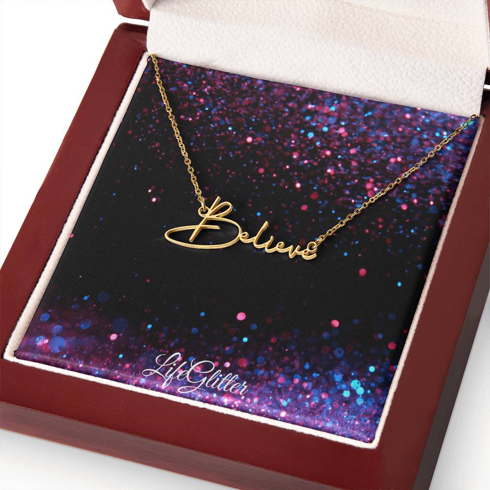 Custom Signature Style Name Necklace