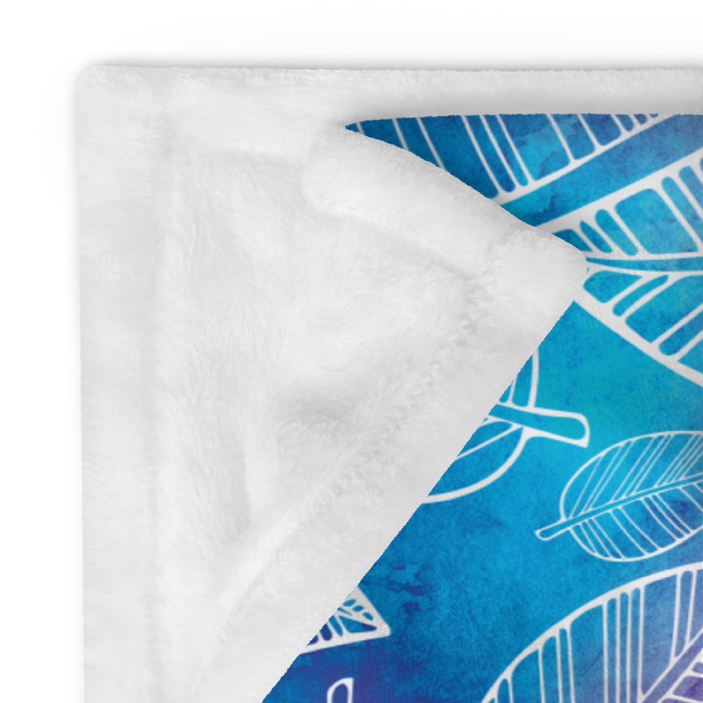 Feather Leaves I - Soft Silk Touch Throw Blanket