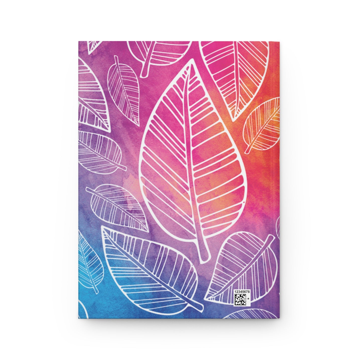 Designer Hardcover Journal Matte | Feather Leaves I by Lara Kulpa