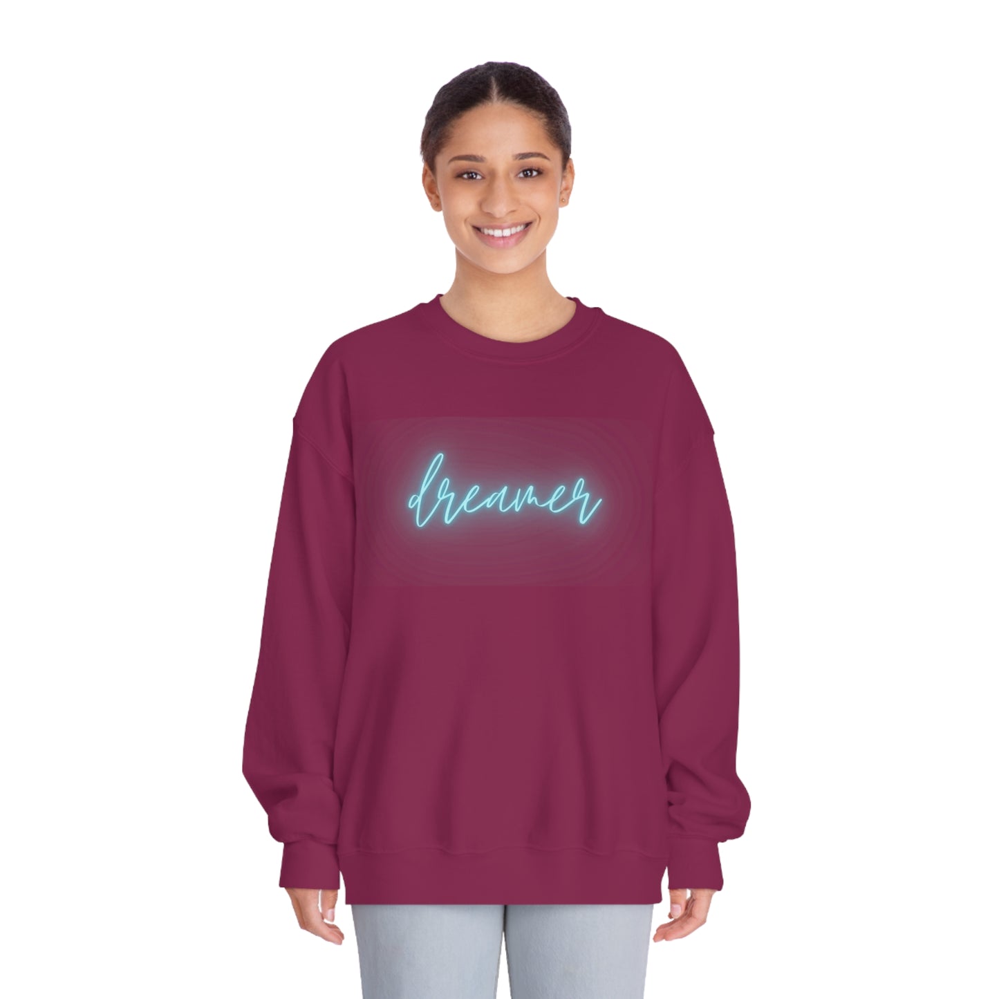 dreamer neon | Unisex DryBlend® Crewneck Sweatshirt