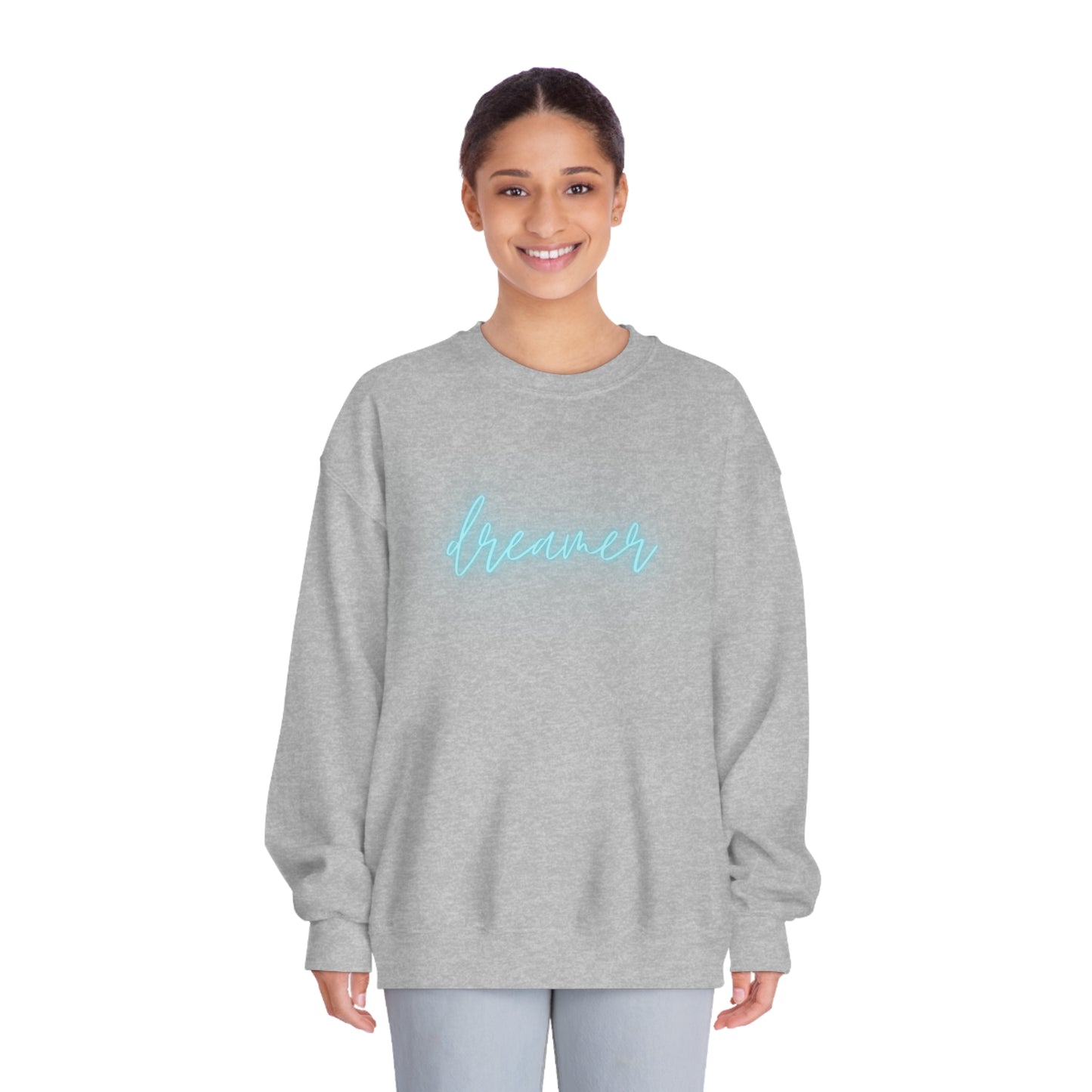 dreamer neon | Unisex DryBlend® Crewneck Sweatshirt