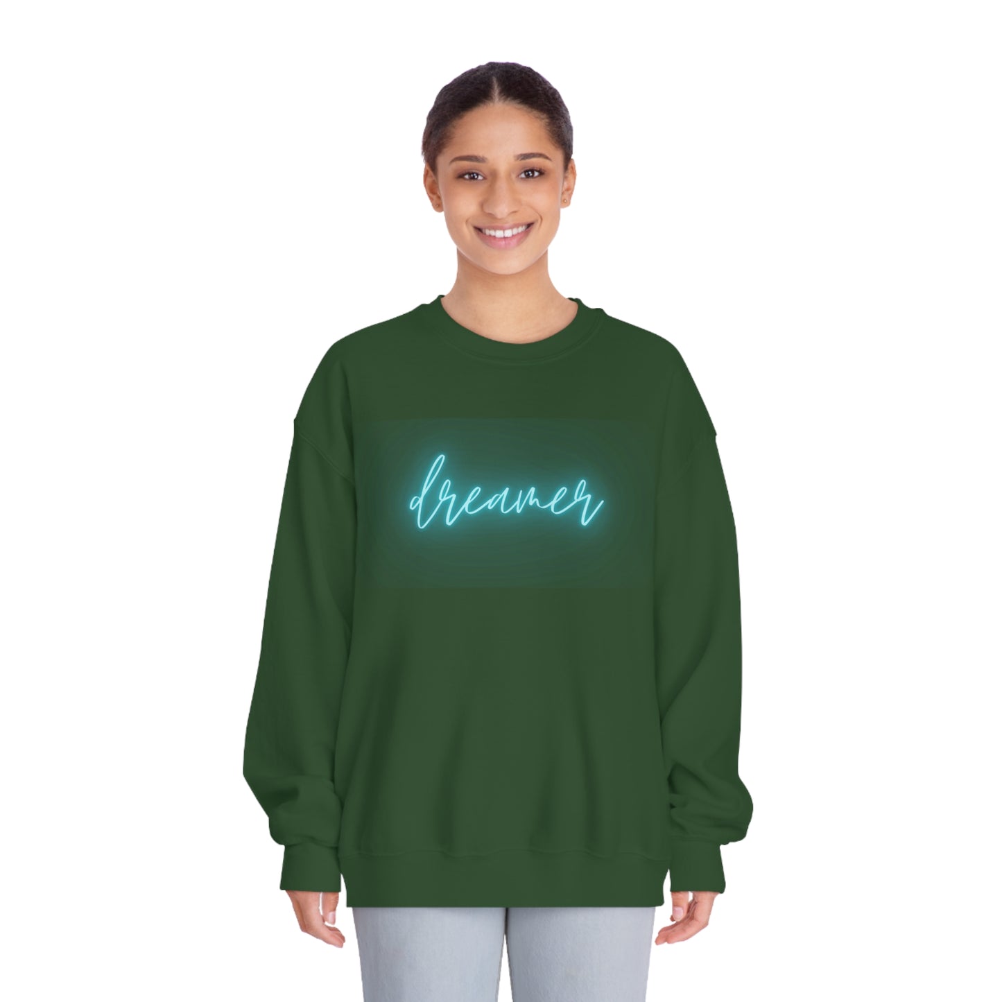 dreamer neon | Unisex DryBlend® Crewneck Sweatshirt