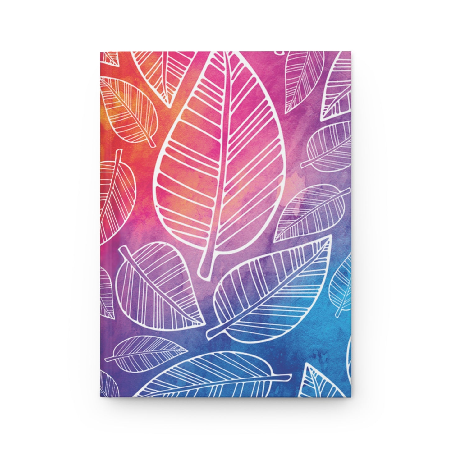 Designer Hardcover Journal Matte | Feather Leaves I by Lara Kulpa