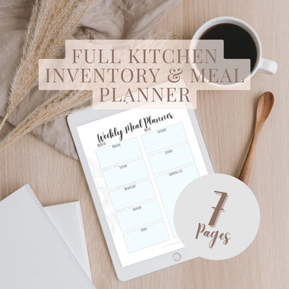kitchen inventory sheets help with meal planning